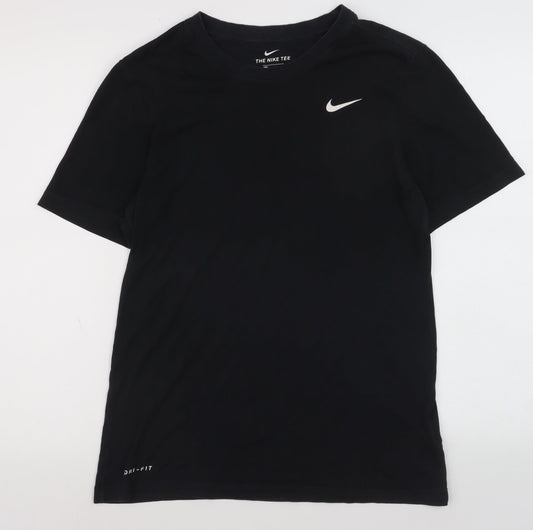 Nike Men's Black Dri-FIT Sports T-Shirt Size S