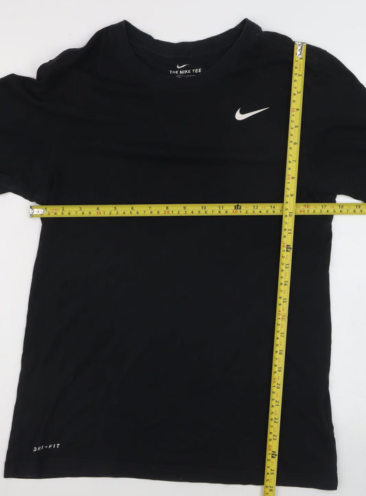 Nike Men's Black Dri-FIT Sports T-Shirt Size S