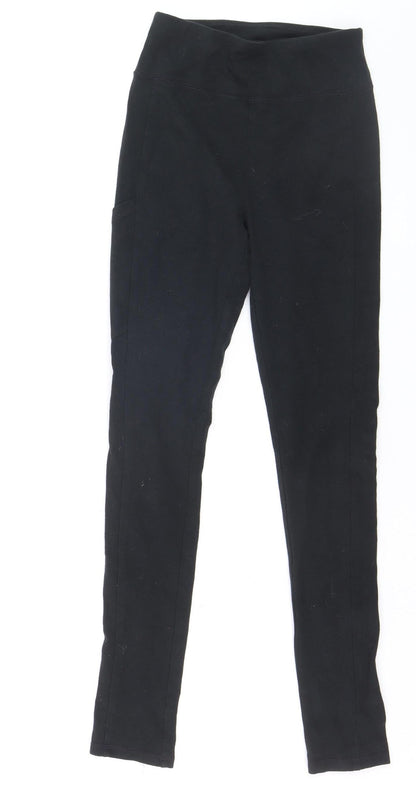 Hollister Womens Black XS Ankle Leggings Stretch Elastic Waist