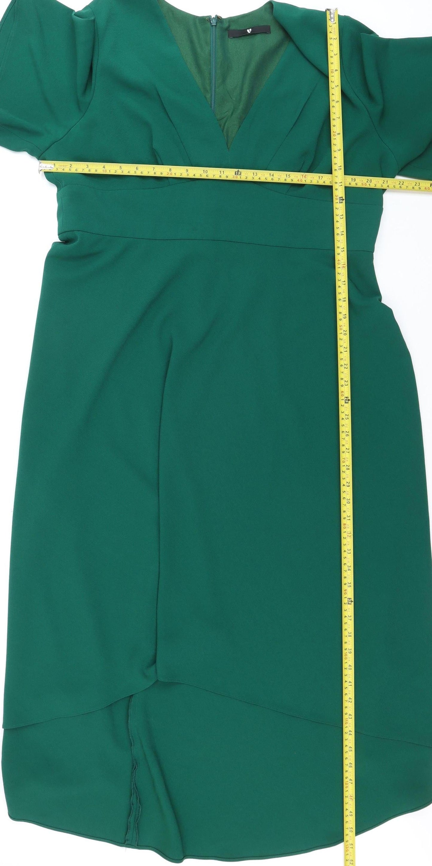 Very Women’s Green Hi-Low Fit & Flare Dress Size 20
