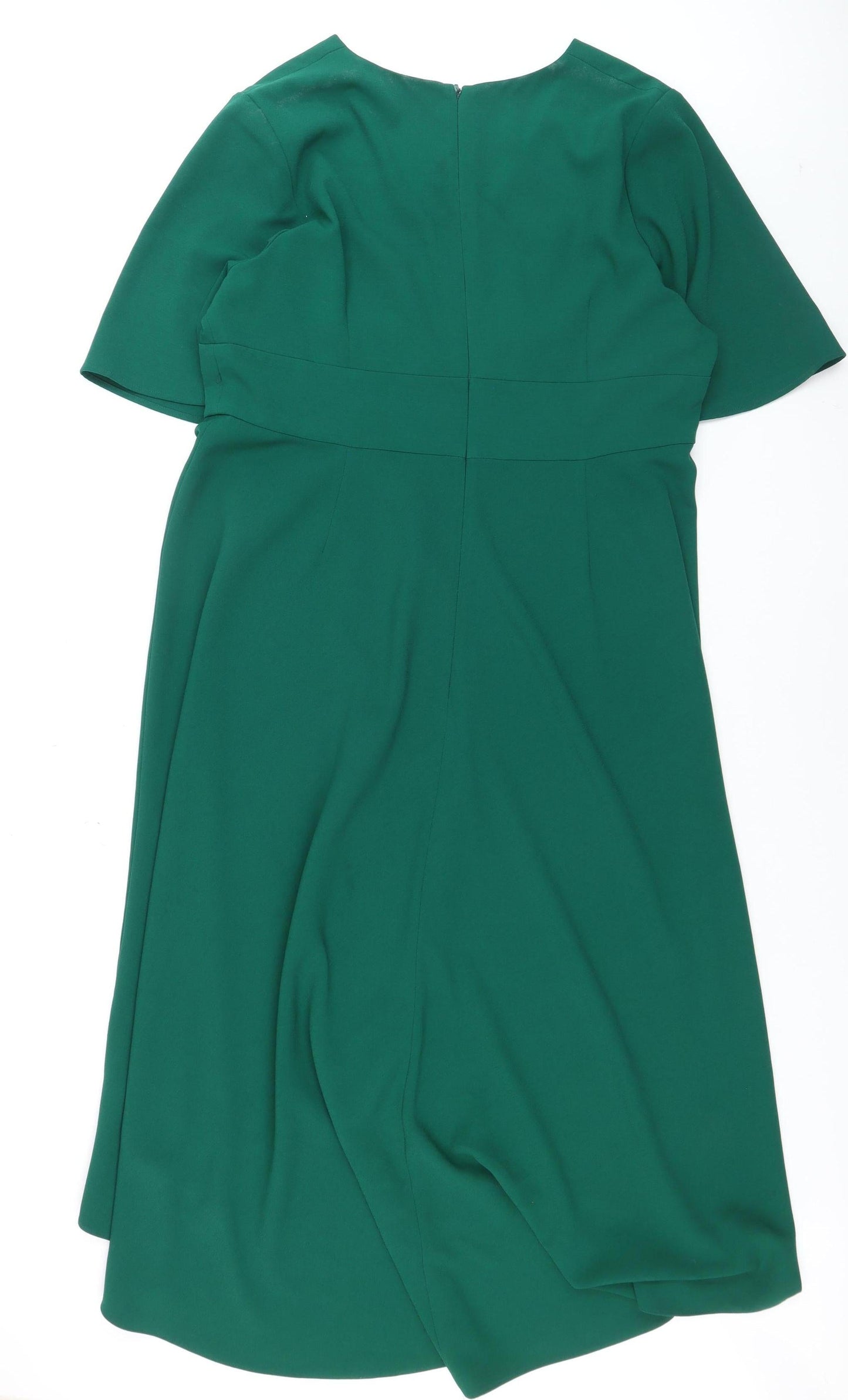 Very Women’s Green Hi-Low Fit & Flare Dress Size 20