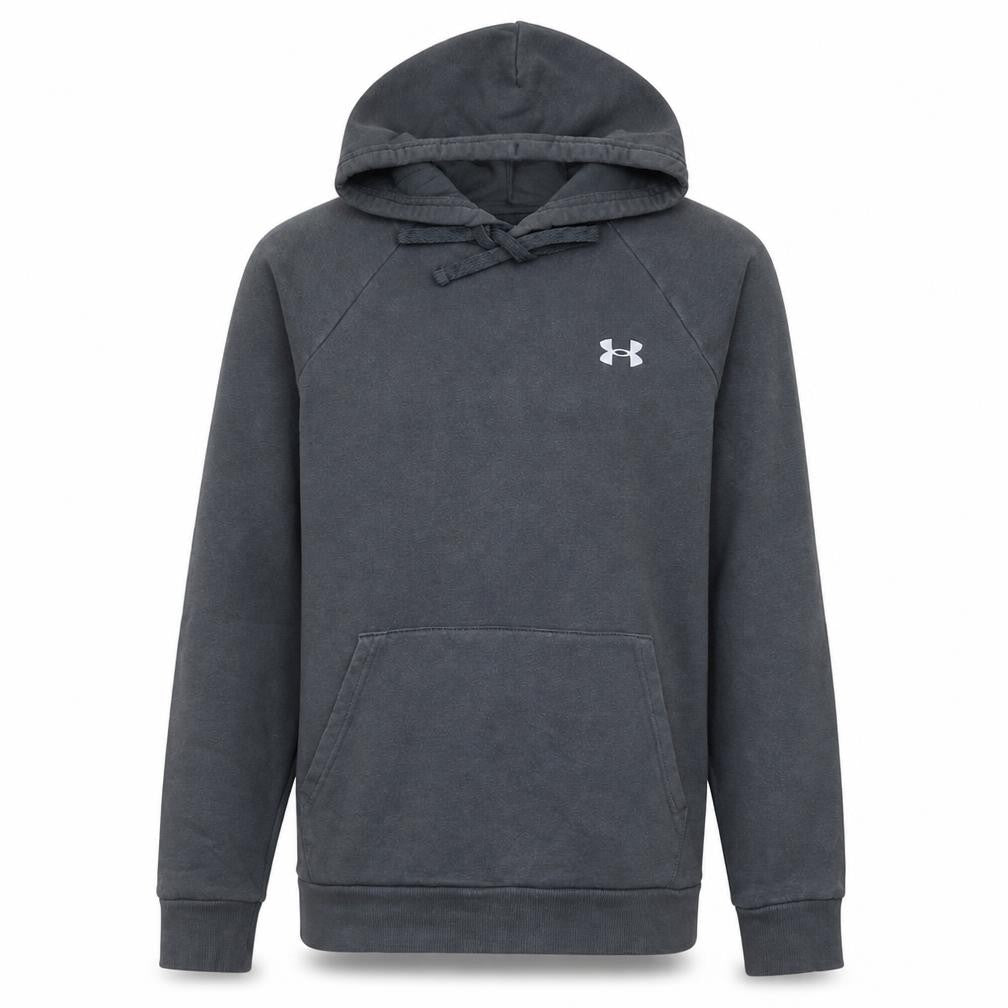 Under Armour Mens Grey Pullover Hoodie Small Loose Fit