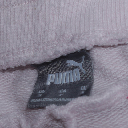Puma Women’s White Jogger Trousers Size M Elastic Waist Fleece