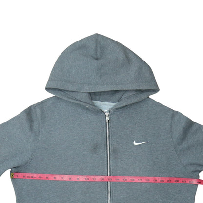 Nike Men's Grey Full Zip Hoodie Size L Sportswear Sweatshirt