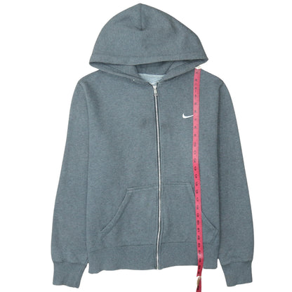 Nike Men's Grey Full Zip Hoodie Size L Sportswear Sweatshirt