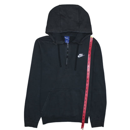 Nike Mens Black S 1/2 Zip Regular Fit Hooded Sweatshirt