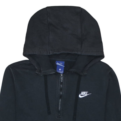 Nike Mens Black S 1/2 Zip Regular Fit Hooded Sweatshirt