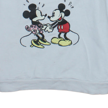 Disney Primark Womens White Mickey Minnie Sweatshirt M UK 12/14