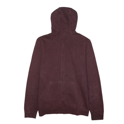 Nike Men's Brown Full Zip Hoodie M Regular Fit Fleece Sweatshirt