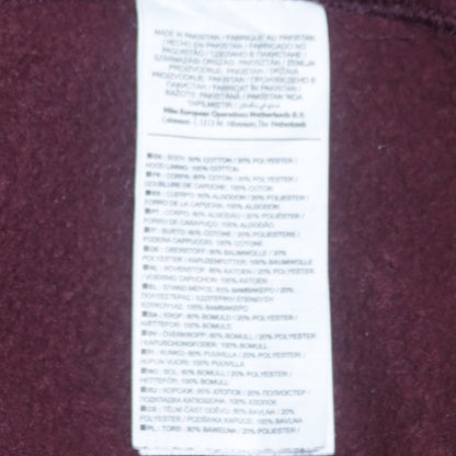 Nike Men's Brown Full Zip Hoodie M Regular Fit Fleece Sweatshirt