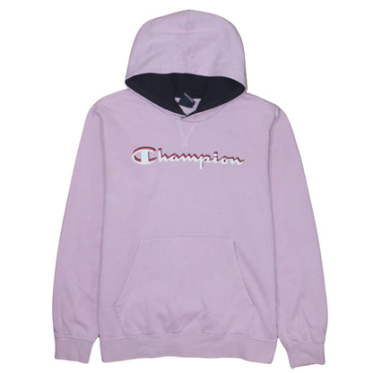 Champion Girls Pink Pullover Fleece Hoodie 15-16 Years Logo Sweatshirt