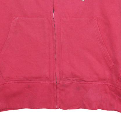 GAP Womens Pink Full Zip Hoodie Small Cotton Blend Casual