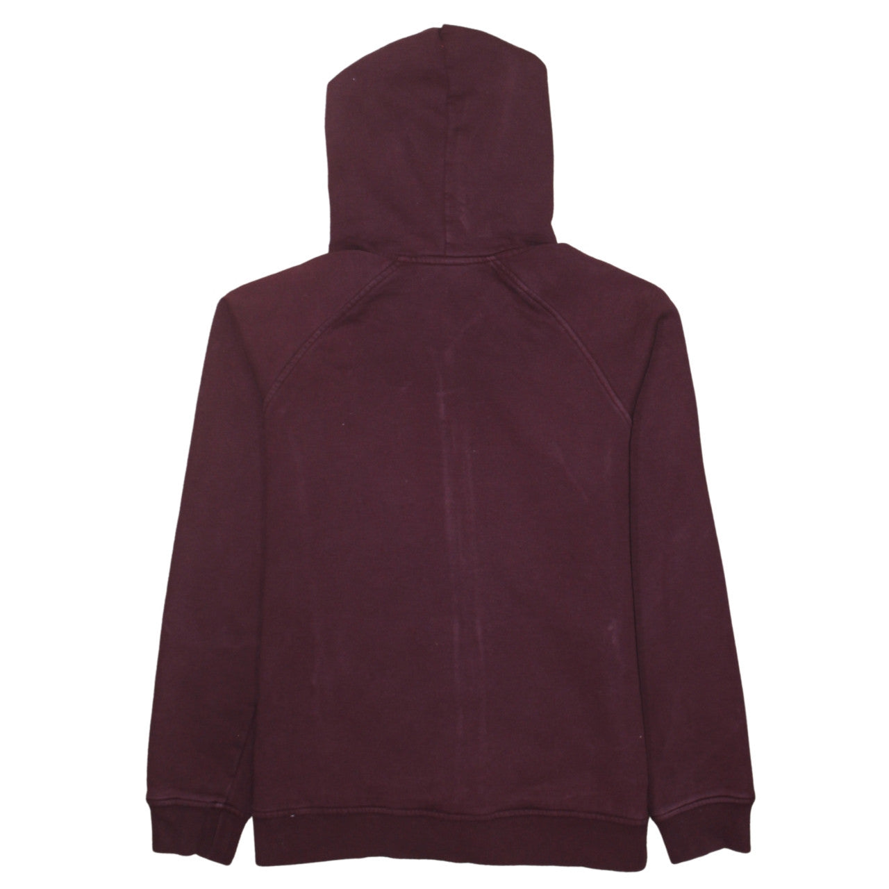 Canterbury Womens Burgundy Full Zip Hoodie Size 14 Cotton Blend