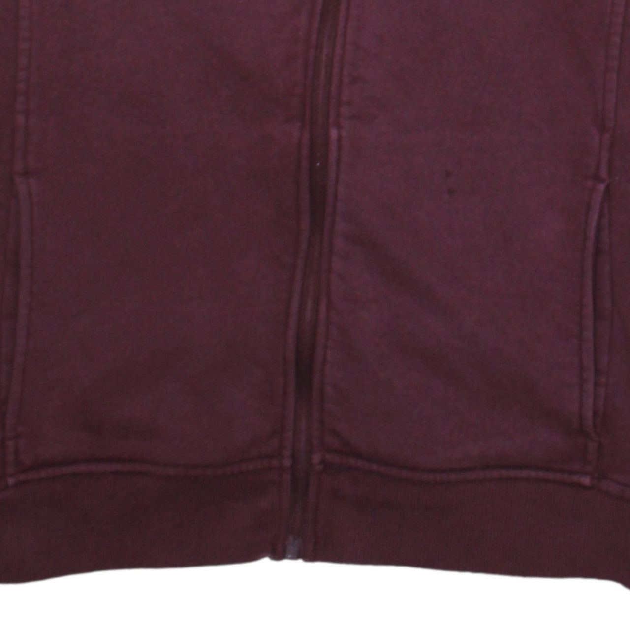 Canterbury Womens Burgundy Full Zip Hoodie Size 14 Cotton Blend