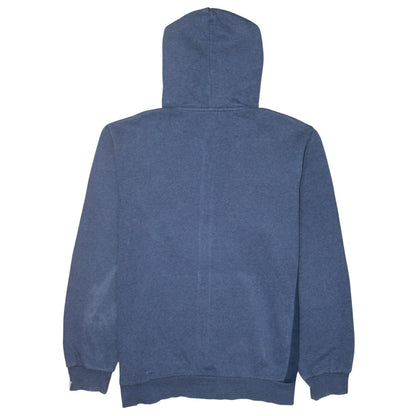Adidas Men Blue Full Zip Hoodie L Regular Fit Sports Sweatshirt