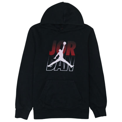 Jordan Boys Black Pullover Hoodie XL 13-15 Years Fleece Graphic Logo