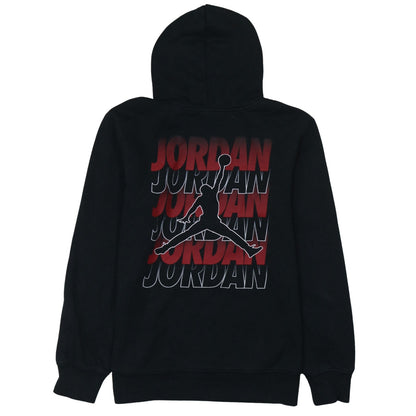 Jordan Boys Black Pullover Hoodie XL 13-15 Years Fleece Graphic Logo