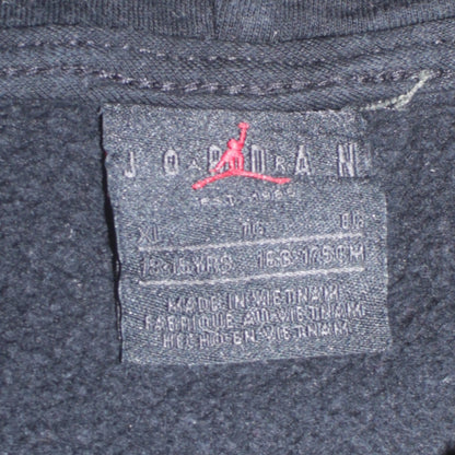 Jordan Boys Black Pullover Hoodie XL 13-15 Years Fleece Graphic Logo