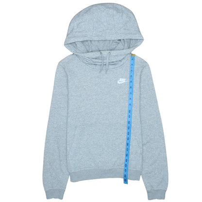 Nike Womens Grey Pullover Hoodie XS Cotton Blend Sweatshirt