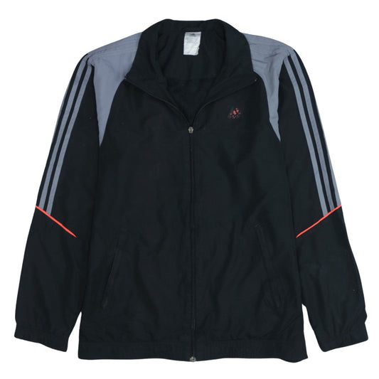 Adidas Mens Black Track Jacket Size 38/40 Windbreaker Style