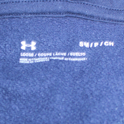 Under Armour Men's Blue Small Pullover Hoodie with Logo