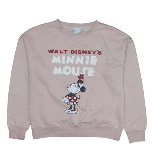 Primark Disney Women Beige Minnie Mouse Pullover Sweatshirt Small