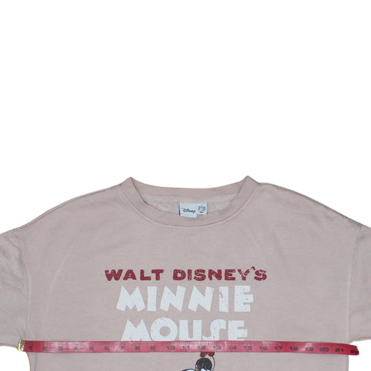Primark Disney Women Beige Minnie Mouse Pullover Sweatshirt Small