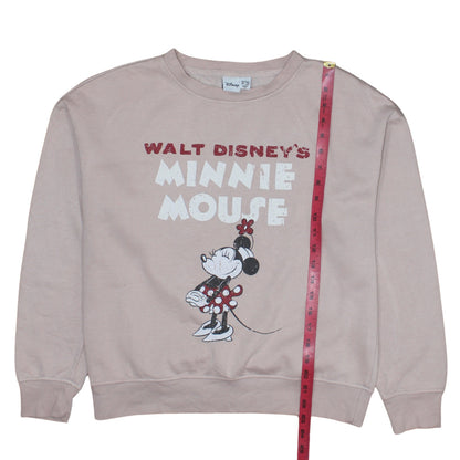Primark Disney Women Beige Minnie Mouse Pullover Sweatshirt Small