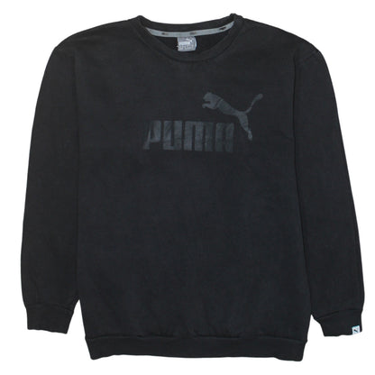 Puma Women's Black Crew Neck Pullover Sweatshirt Size 12