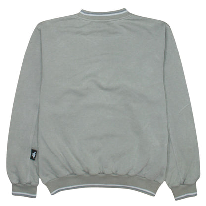 Kappa Womens Grey Sweatshirt Small Crew Neck Logo Pullover