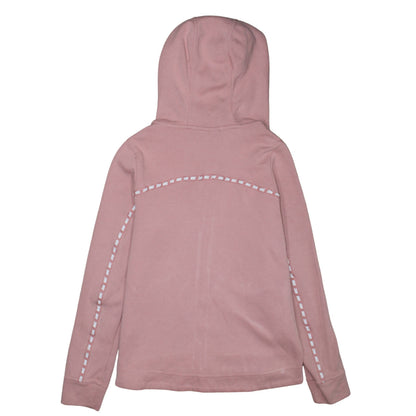 Nike Womens Pink Full Zip Hoodie XS Cotton Blend Casual