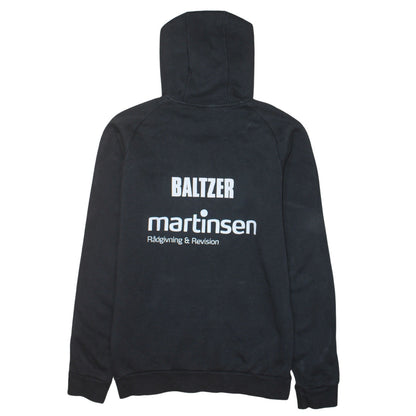 Adidas Men's Black Small Pullover Hoodie with Logo Sportswear