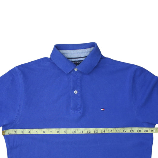 Tommy Hilfiger Men's Blue Classic Fit Cotton Polo Shirt Size S