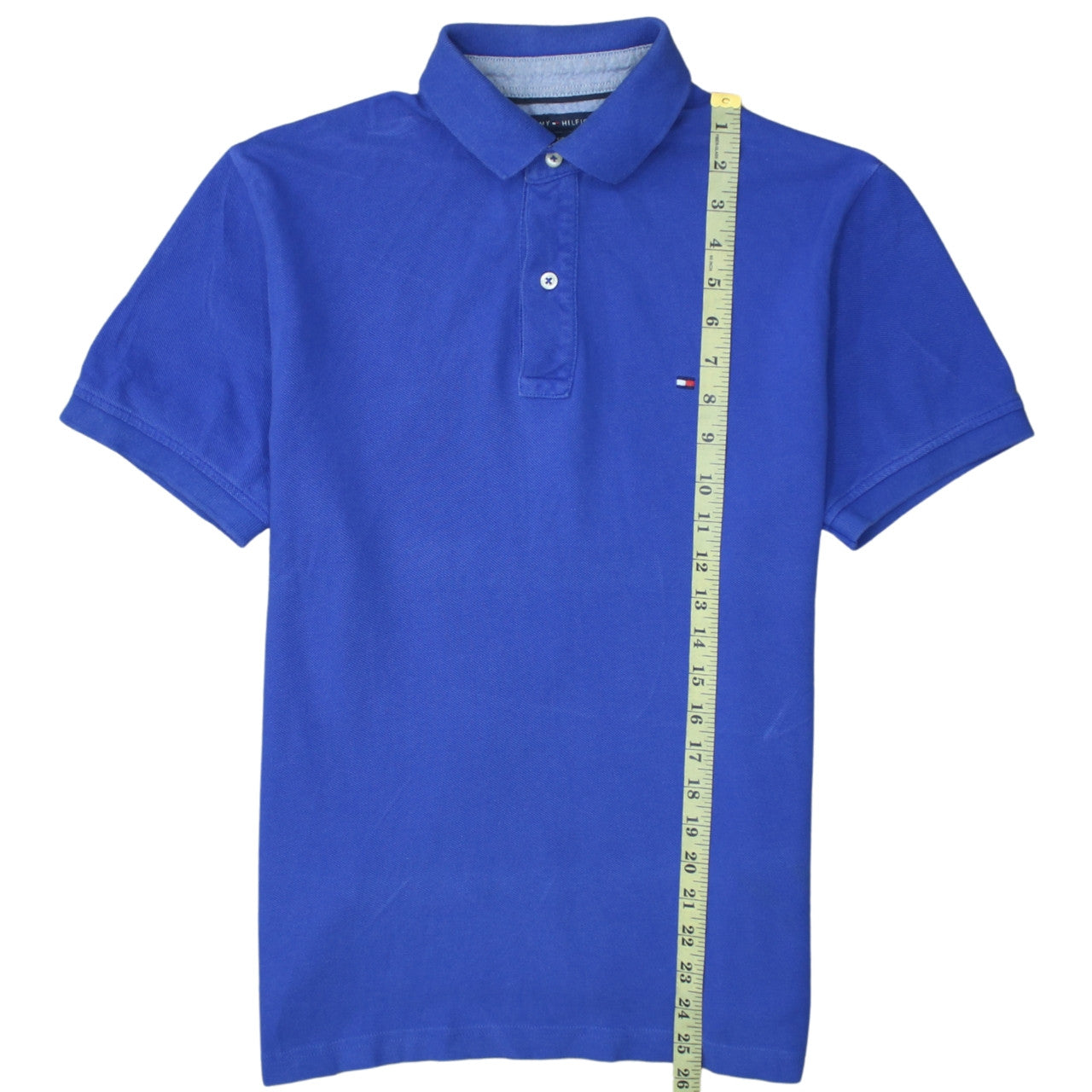 Tommy Hilfiger Men's Blue Classic Fit Cotton Polo Shirt Size S