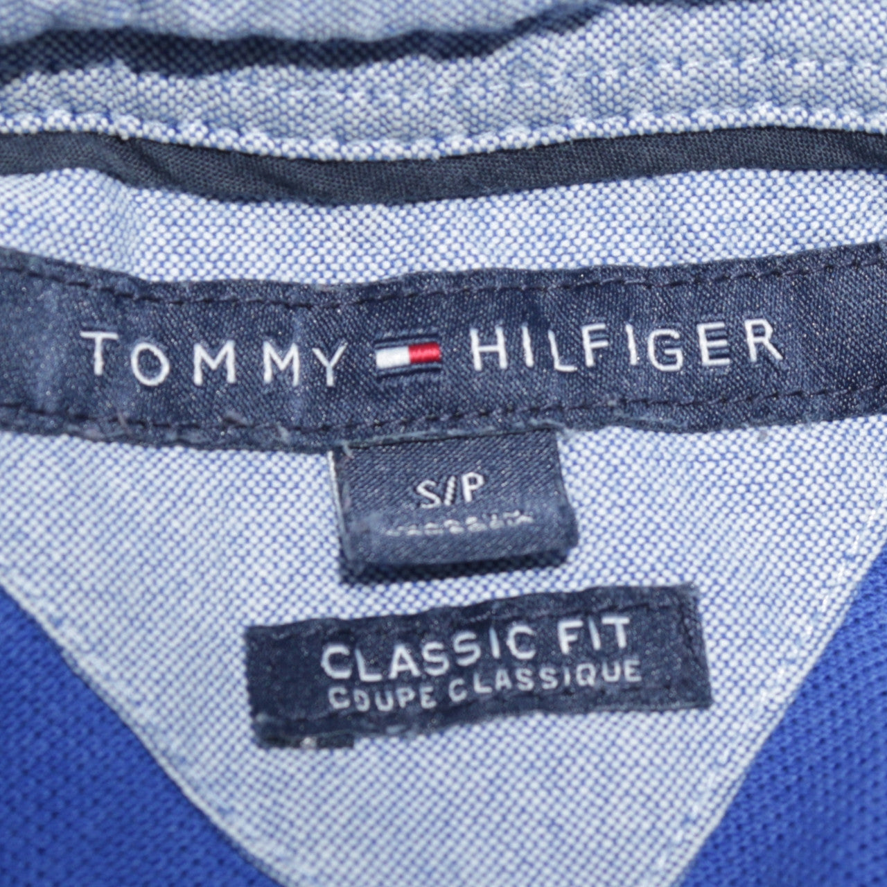 Tommy Hilfiger Men's Blue Classic Fit Cotton Polo Shirt Size S