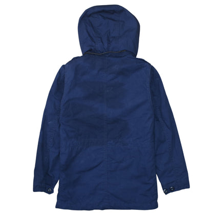 GAP Kids Girls Blue Hooded Cotton Parka Coat 10-11 Years