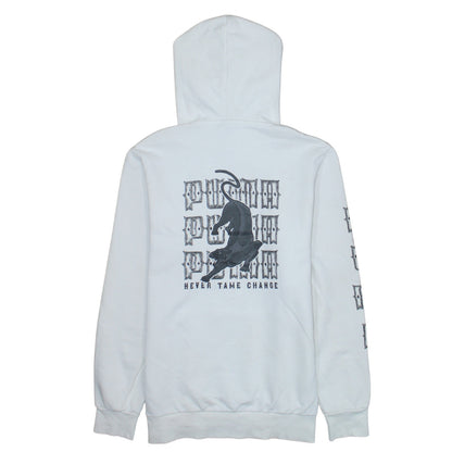 Puma Men’s White Pullover Hoodie M Graphic Print Sportswear