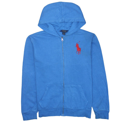 Polo Ralph Lauren Womens Blue Full Zip Hoodie Size M Cotton
