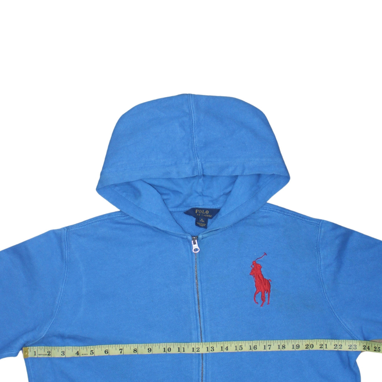 Polo Ralph Lauren Womens Blue Full Zip Hoodie Size M Cotton