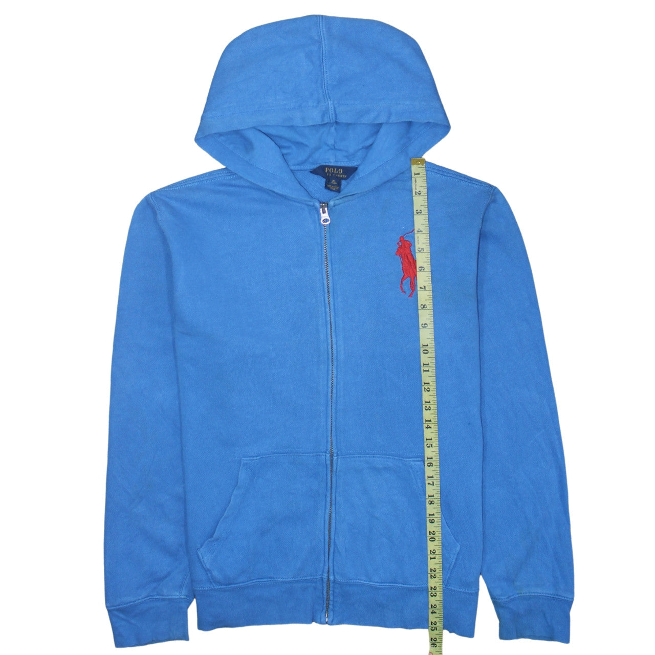 Polo Ralph Lauren Womens Blue Full Zip Hoodie Size M Cotton