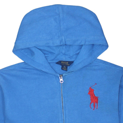 Polo Ralph Lauren Womens Blue Full Zip Hoodie Size M Cotton