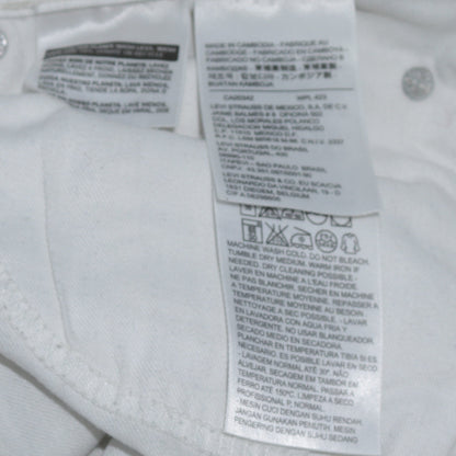 Levi's Men's White 511 Straight Fit Jeans Size 36x32