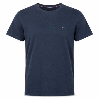 Tommy Hilfiger Denim Men's Blue Small Crew Neck Cotton T-Shirt
