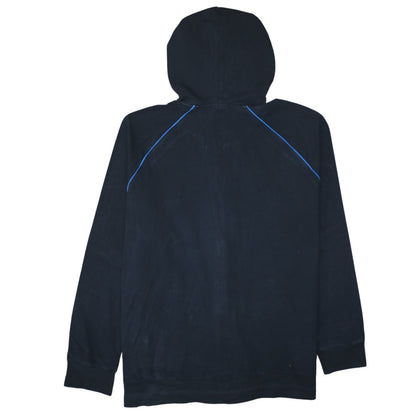 Hugo Boss Mens Black XL Full Zip Hoodie With Blue Hood Lining