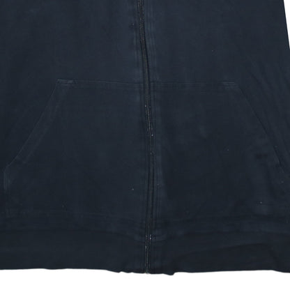 Hugo Boss Mens Black XL Full Zip Hoodie With Blue Hood Lining