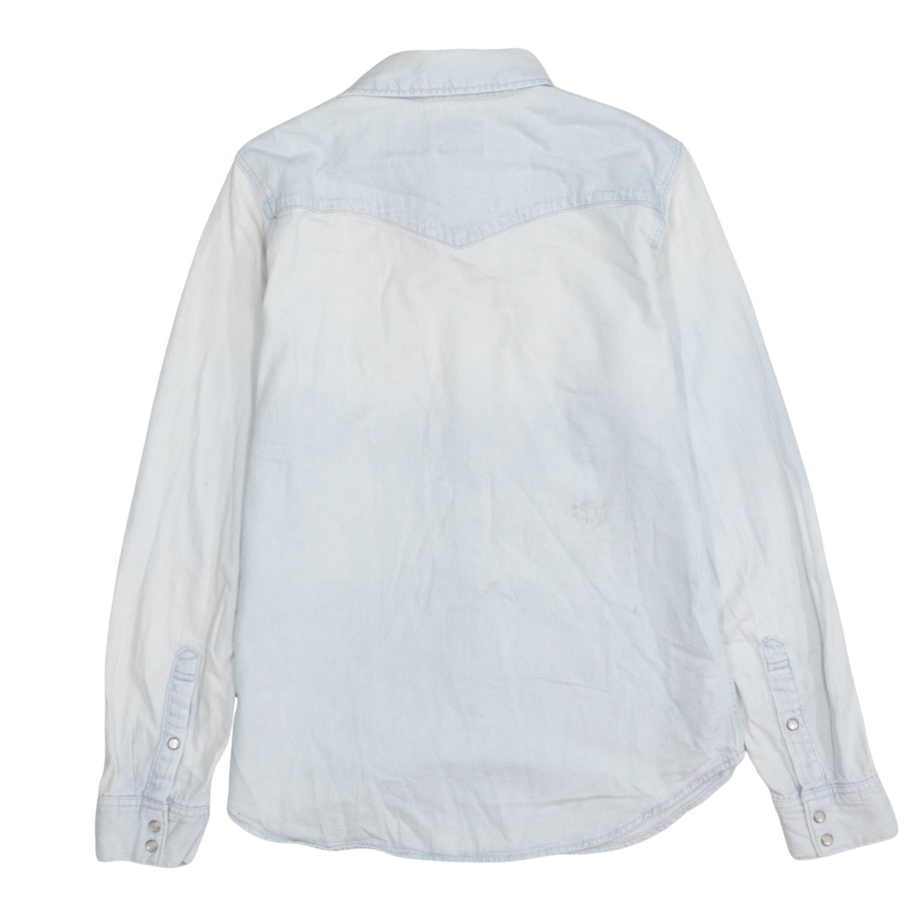 Levi Strauss Women's Blue Denim Button-Up Long Sleeve Shirt M