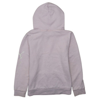 Puma Girls Pink Pullover Hoodie L (14-16) Casual Cotton Blend