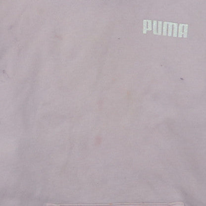 Puma Girls Pink Pullover Hoodie L (14-16) Casual Cotton Blend
