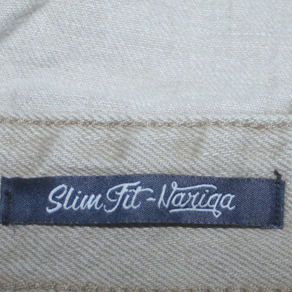 Zara Men Beige Slim Fit Denim Button-Up Jacket Size S