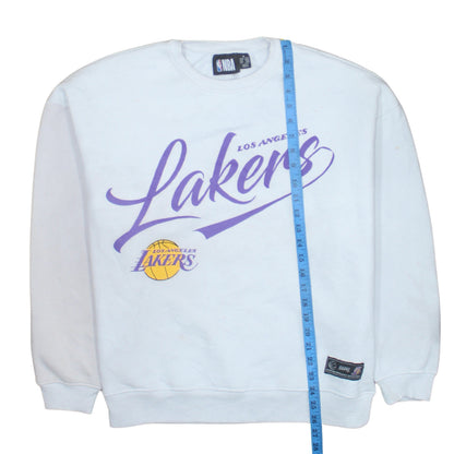 NBA Los Angeles Lakers White Pullover Sweatshirt Women M